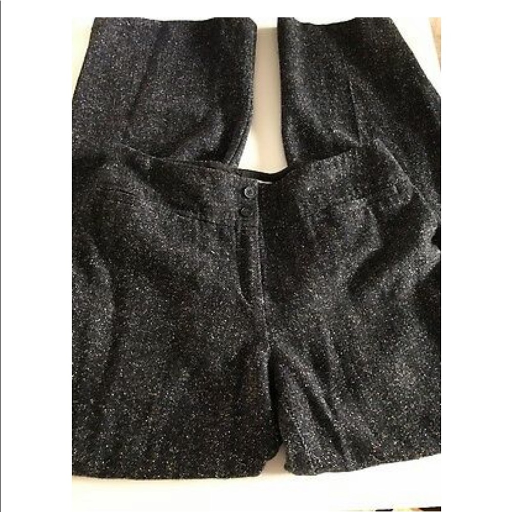 David Brooks Women’s Black White Wide Leg Pants 8